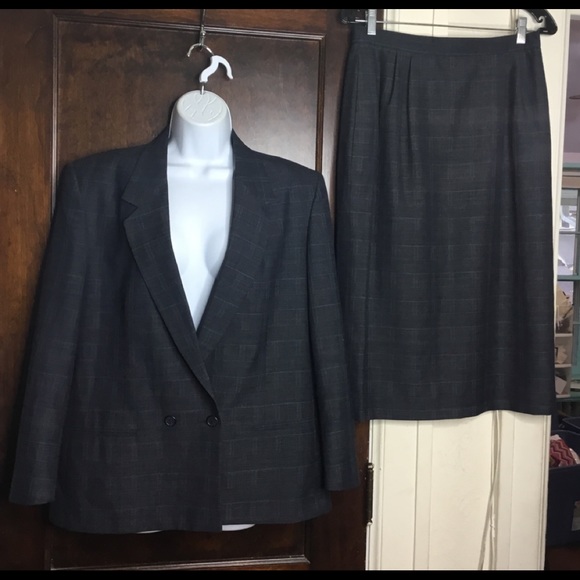 Vintage  2Pc skirt Suit by Woodward Collection 12P - Picture 1 of 8